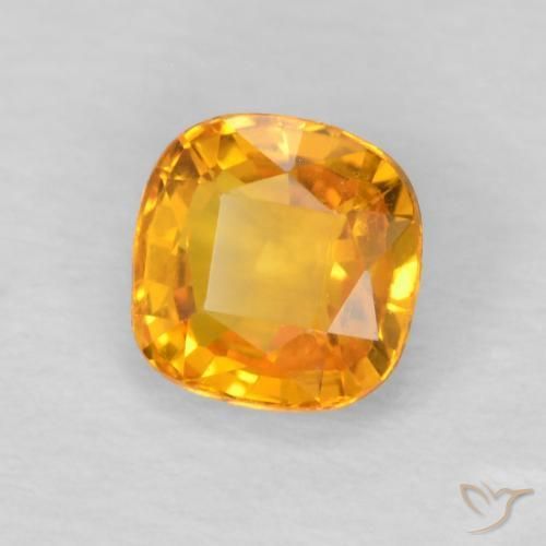 9,17 ctw natürlicher Orange-Gold Saphir, Kissen, VVS
