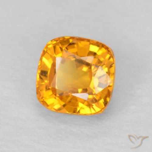 9,17 ctw natürlicher Orange-Gold Saphir, Kissen, VVS