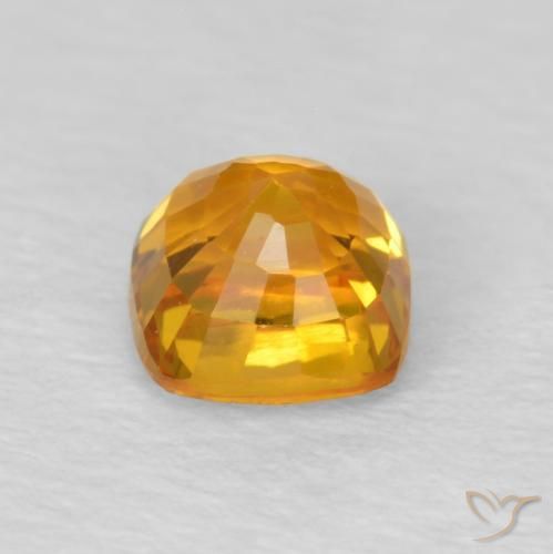 9,17 ctw natürlicher Orange-Gold Saphir, Kissen, VVS