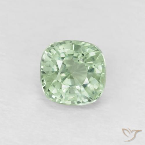 0.54ct Natürlicher Helles Meeresgrün Saphir, Kissen, VVS-VS