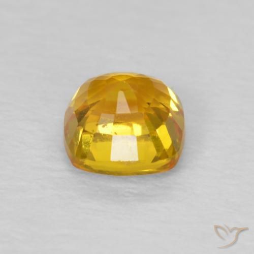 9,17 ctw natürlicher Gold-Orange Saphir, Kissen, VS