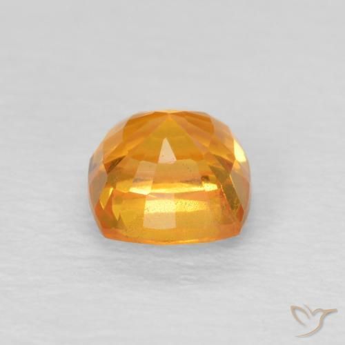 9,17 ctw natürlicher hellorange Saphir, Kissen, VS