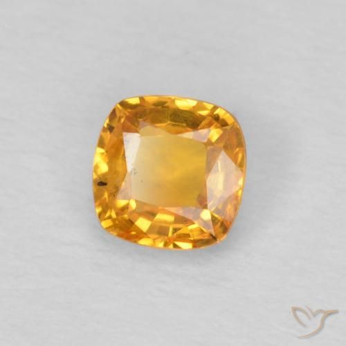 9,17 ctw natürlicher Orange-Gold Saphir, Kissen, VS