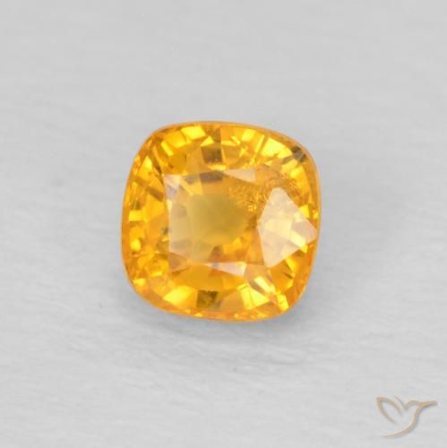 9,17 ctw natürlicher Mittelorange Saphir, Kissen, VS