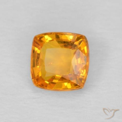 9,17 ctw natürlicher Orange-Gold Saphir, Kissen, VS