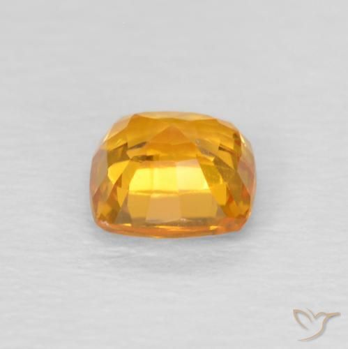 9,17 ctw natürlicher Orange-Gold Saphir, Kissen, VS
