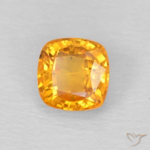 9,17 ctw natürlicher Orange-Gold Saphir, Kissen, VS