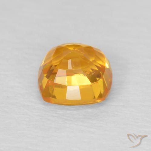 9,17 ctw natürlicher Mittelorange Saphir, Kissen, VS