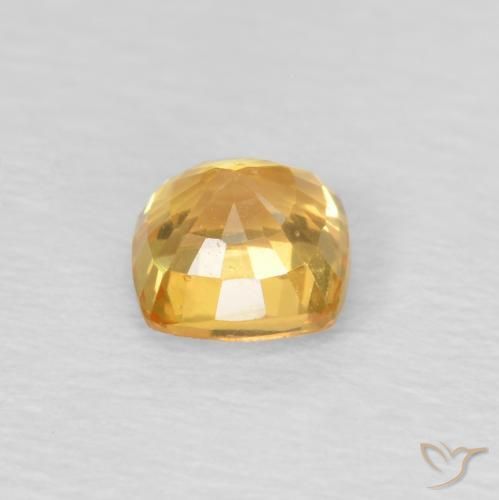 9,17 ctw natürlicher Hellorange-Gold Saphir, Kissen, VS