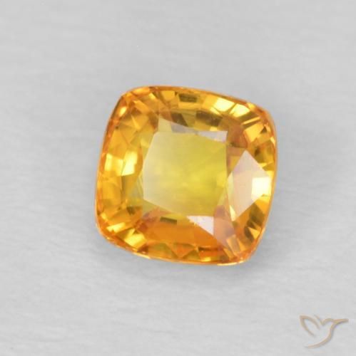 9,17 ctw natürlicher Orange-Gold Saphir, Kissen, VS