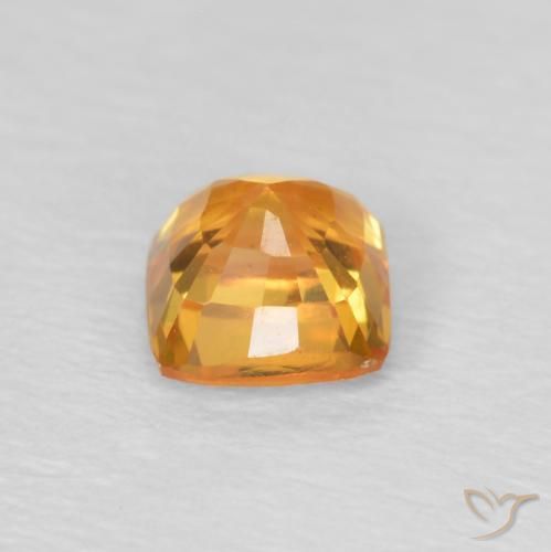 9,17 ctw natürlicher Honig-orange Saphir, Kissen, VS