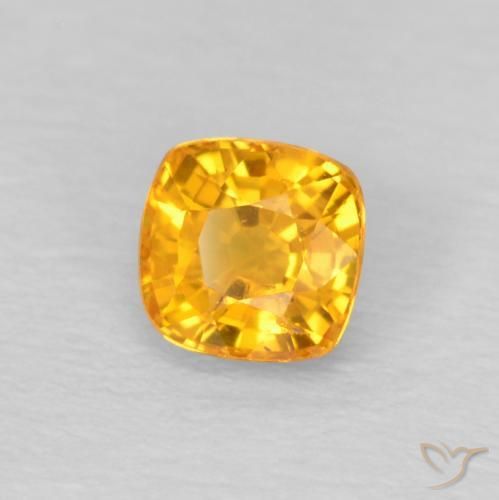 9,17 ctw natürlicher Orange-Gold Saphir, Kissen, VS