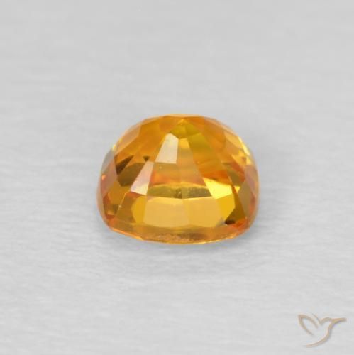 9,17 ctw natürlicher Orange-Gold Saphir, Kissen, VS