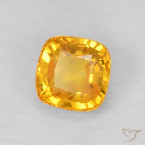 9,17 ctw natürlicher Mittelorange Saphir, Kissen, VS