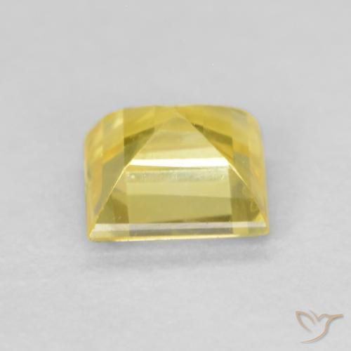 9,17 ctw natürlicher Medium Light-Yellow Saphir, Quadrat, VS