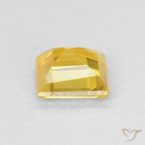 9,17 ctw natürlicher Gold-Orange Saphir, Quadrat, VS