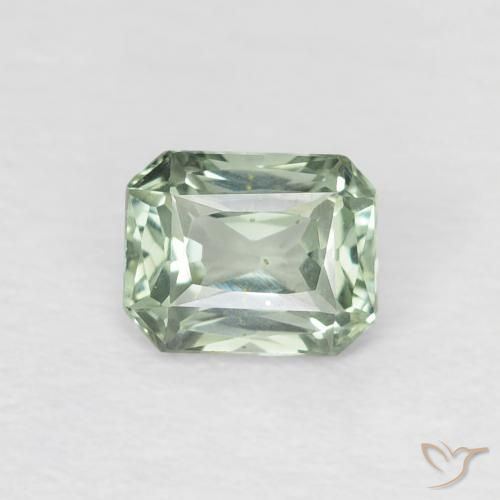 0.53ct Natürlicher Waldgrün Saphir, Smaragdschliff, VVS