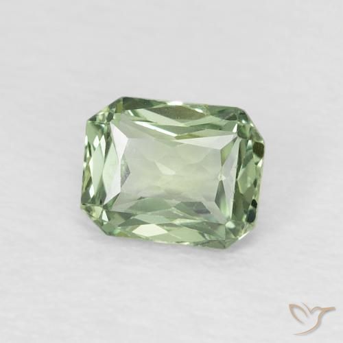 9,17 ctw natürlicher Medium Light Green Saphir, Oktagonschliff, VVS