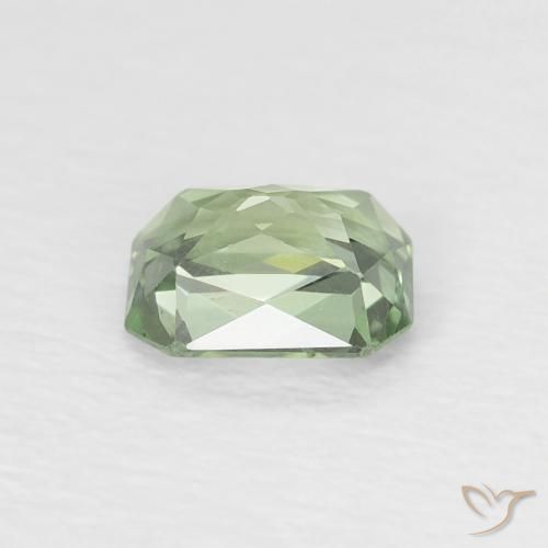 9,17 ctw natürlicher Medium Light Green Saphir, Oktagonschliff, VVS