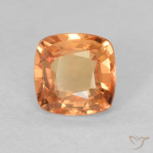 9,17 ctw natürlicher Mittelorange Saphir, Kissen, VVS-VS