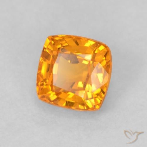 9,17 ctw natürlicher hellorange Saphir, Kissen, VVS-VS