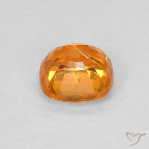 9,17 ctw natürlicher hellorange Saphir, Kissen, VVS-VS