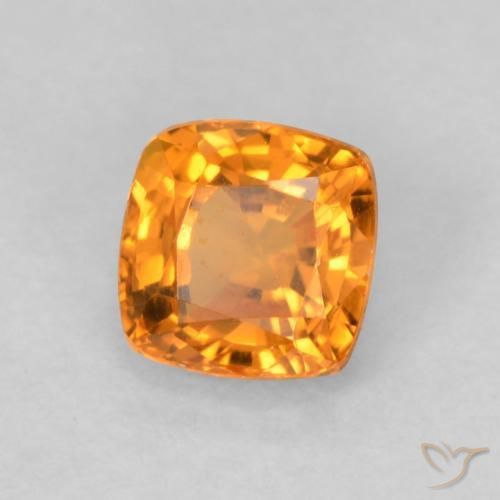 9,17 ctw natürlicher hellorange Saphir, Kissen, VVS-VS
