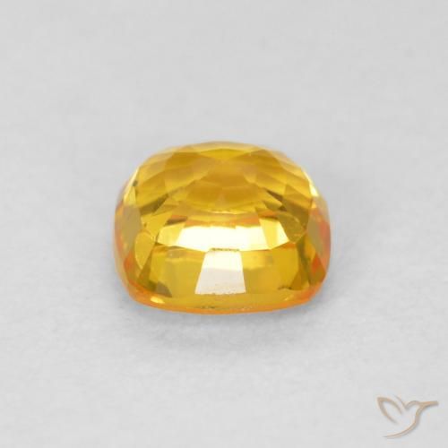 9,17 ctw natürlicher Helles Gold Saphir, Kissen, VVS
