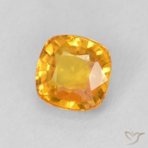 9,17 ctw natürlicher Mittelorange Saphir, Kissen, VVS