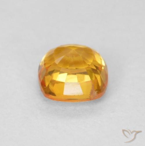 9,17 ctw natürlicher Mittelorange Saphir, Kissen, VVS