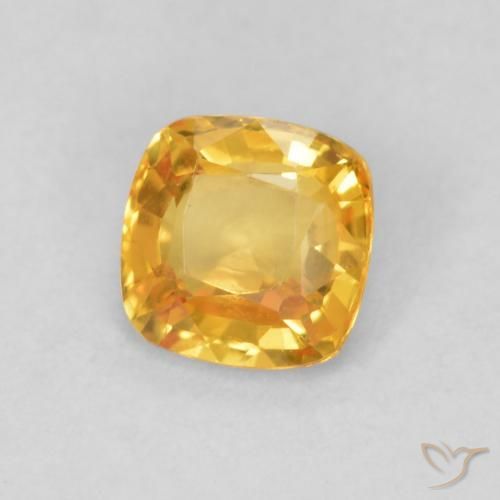 9,17 ctw natürlicher Orange-Gold Saphir, Kissen, VVS