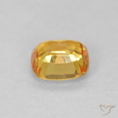 9,17 ctw natürlicher Orange-Gold Saphir, Kissen, VVS