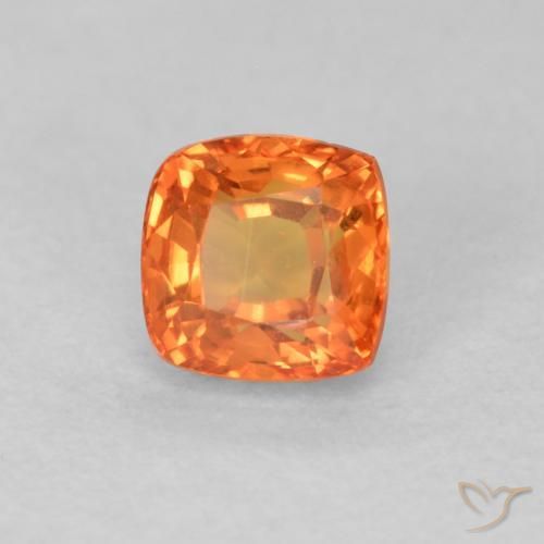9,17 ctw natürlicher hellorange Saphir, Kissen, VVS