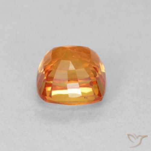 9,17 ctw natürlicher hellorange Saphir, Kissen, VVS