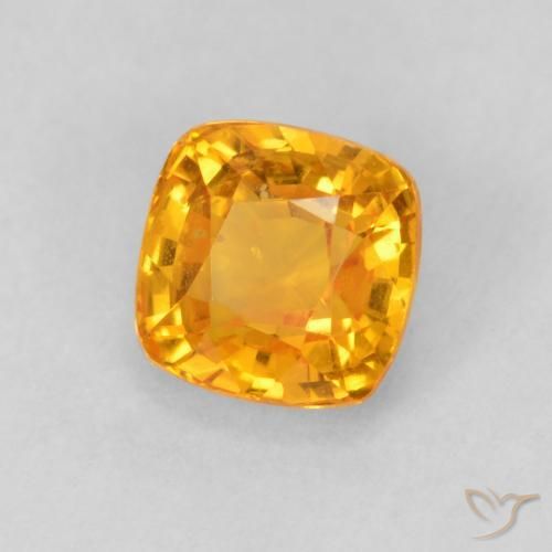 9,17 ctw natürlicher Orange-Gold Saphir, Kissen, VVS