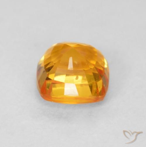 9,17 ctw natürlicher Orange-Gold Saphir, Kissen, VVS