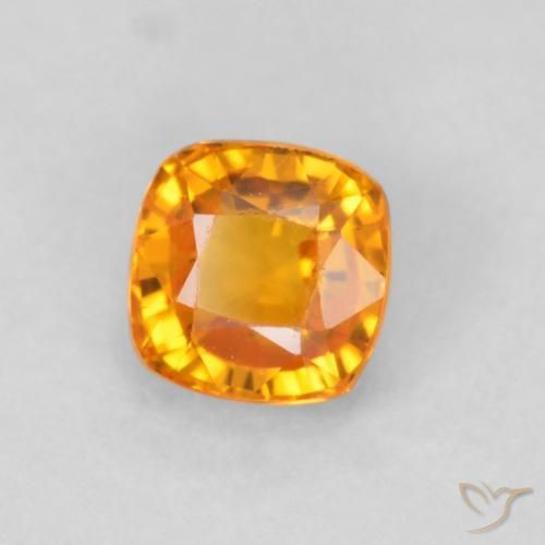 9,17 ctw natürlicher hellorange Saphir, Kissen, VVS