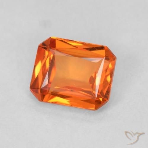 9,17 ctw natürlicher Feuerorange Saphir, Oktagonschliff, VS