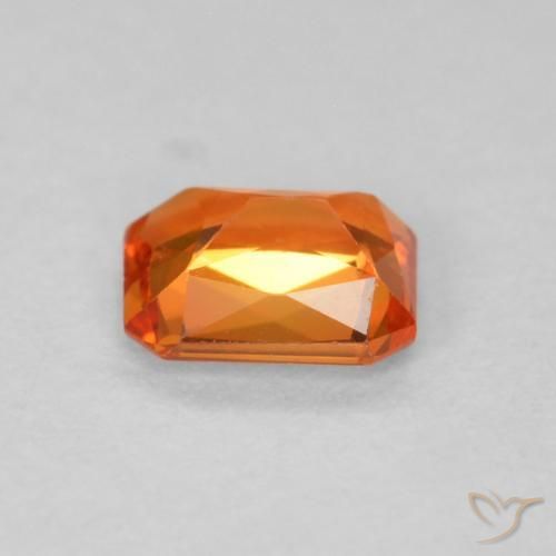 9,17 ctw natürlicher Feuerorange Saphir, Oktagonschliff, VS