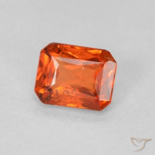 9,17 ctw natürlicher Amber Orange Saphir, Oktagonschliff, SI