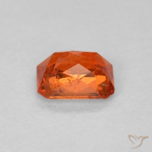 9,17 ctw natürlicher Amber Orange Saphir, Oktagonschliff, SI