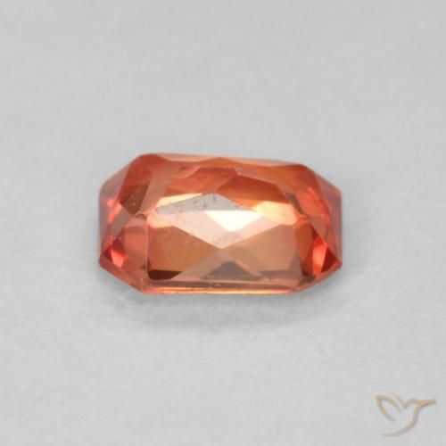 9,17 ctw natürlicher rötlich-orange Saphir, Oktagonschliff, VS