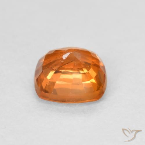 9,17 ctw natürlicher tieforange Saphir, Kissen, VS