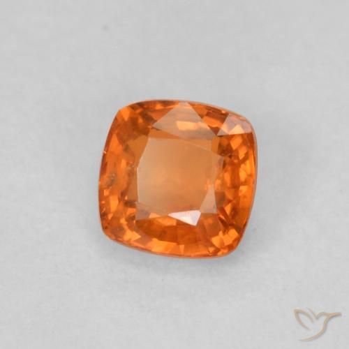 9,17 ctw natürlicher Amber Orange Saphir, Kissen, VS
