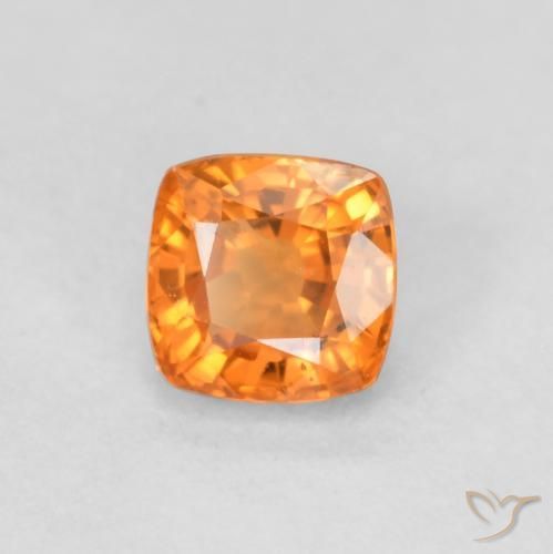 9,17 ctw natürlicher Amber Orange Saphir, Kissen, VS