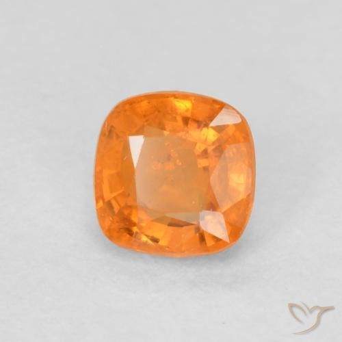 9,17 ctw natürlicher hellorange Saphir, Kissen, VS