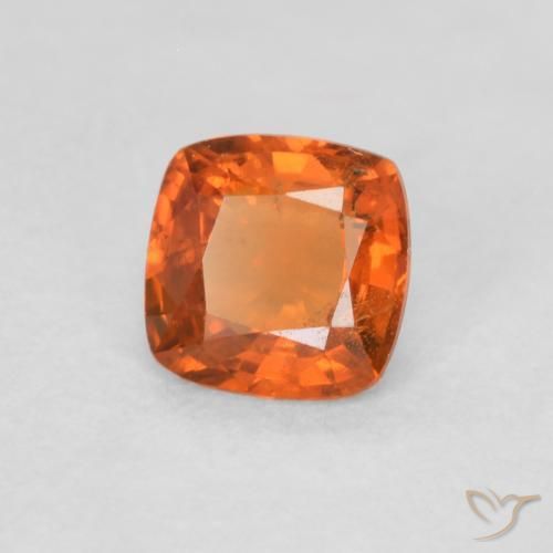 9,17 ctw natürlicher rötlich-orange Saphir, Kissen, VS