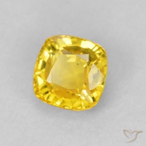 9,17 ctw natürlicher Gelblich Gold Saphir, Kissen, VVS-VS