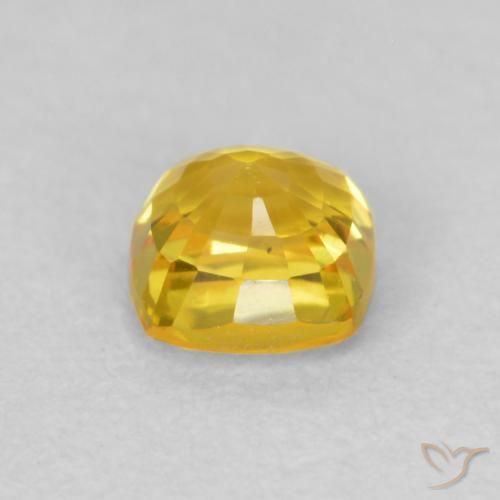 9,17 ctw natürlicher Gelblich Gold Saphir, Kissen, VVS-VS