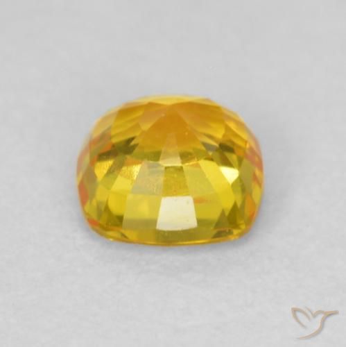 9,17 ctw natürlicher Mittelorange Saphir, Kissen, VS-SI